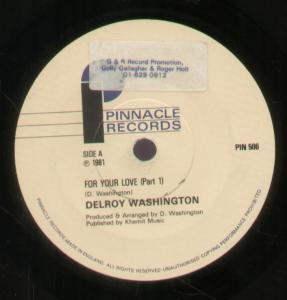 Delroy Washington - For Your Love - 7 Inch