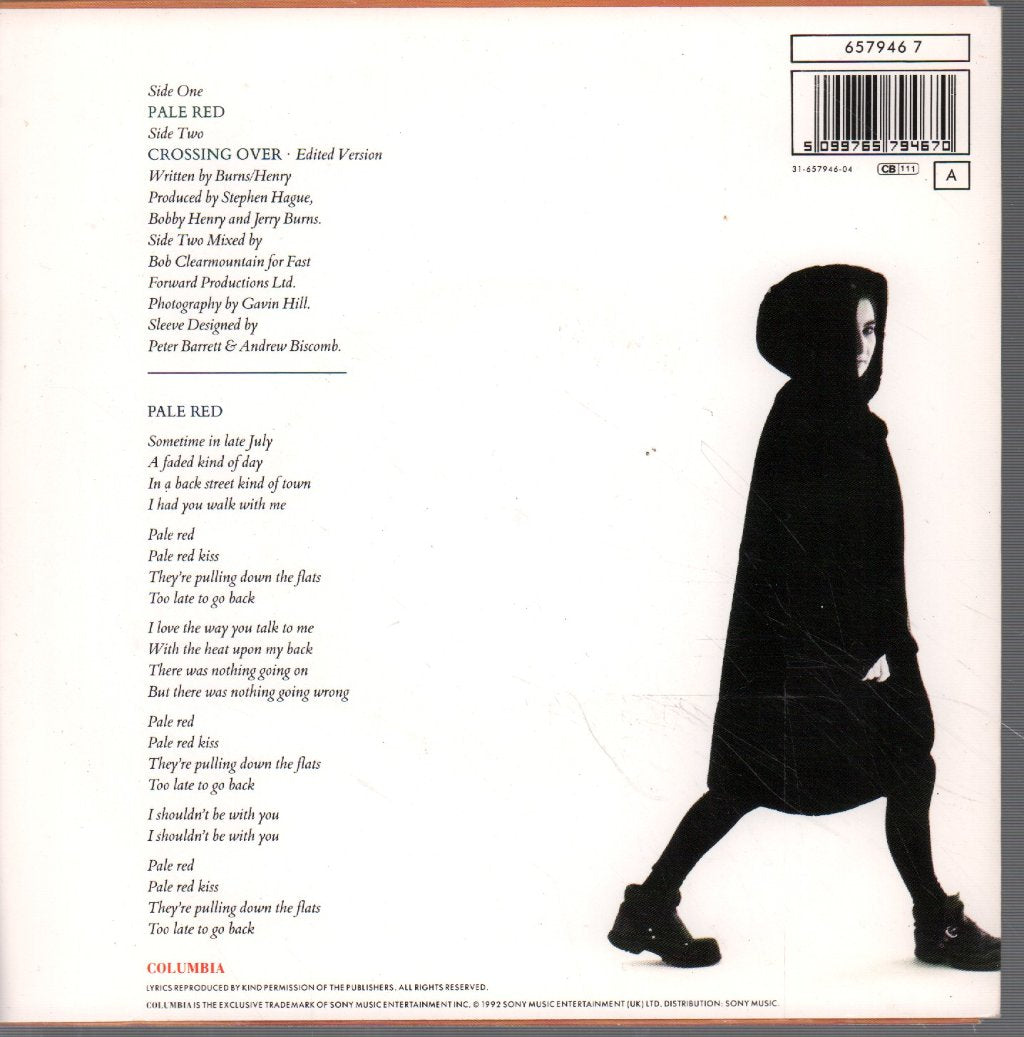 Jerry Burns - Pale Red - 7 Inch