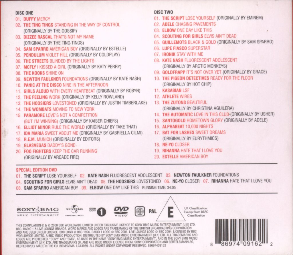 Various Artists - Radio 1's Live Lounge Volume 3 - Cd/Dvd