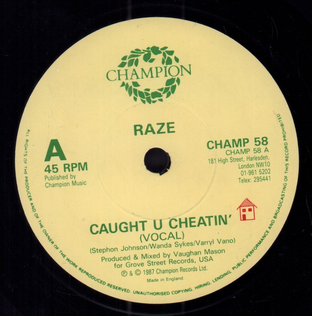 Raze - Caught U Cheatin' - 7 Inch