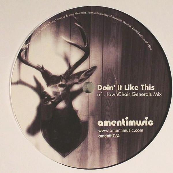 David Garcia & Joey Mazzola - Doin' It Like This - 12 Inch