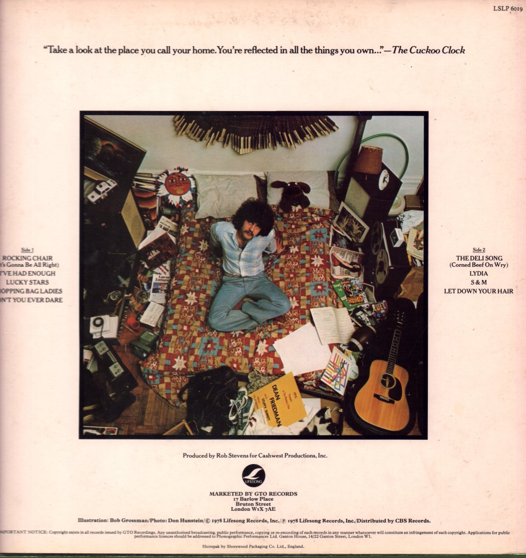Dean Friedman - Well Well Said The Rocking Chair - Lp