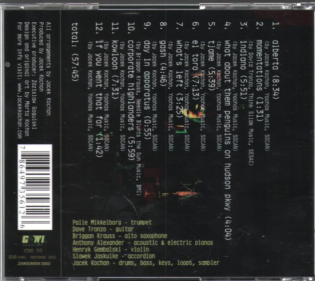 Jacek Kochan - Double Life Of A Chair - Cd