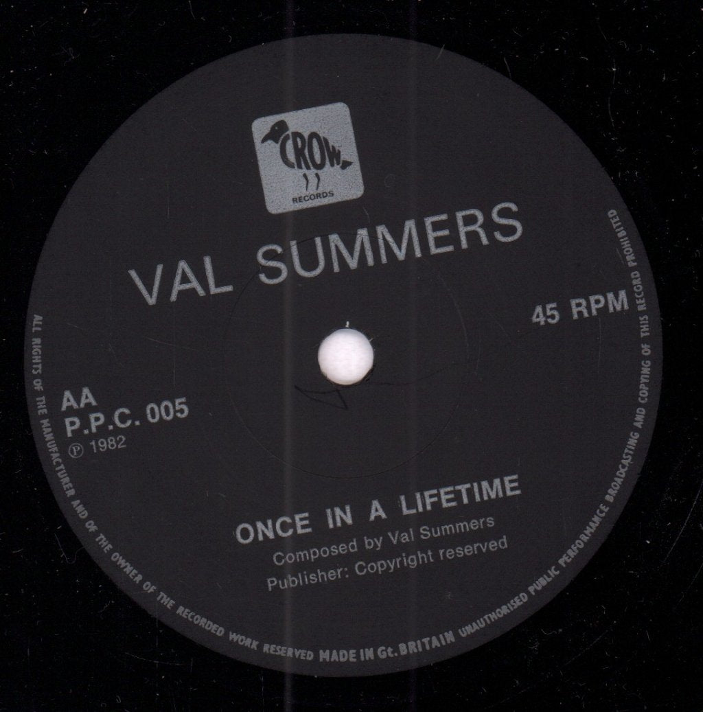 val summers - once in a lifetime - 7 Inch