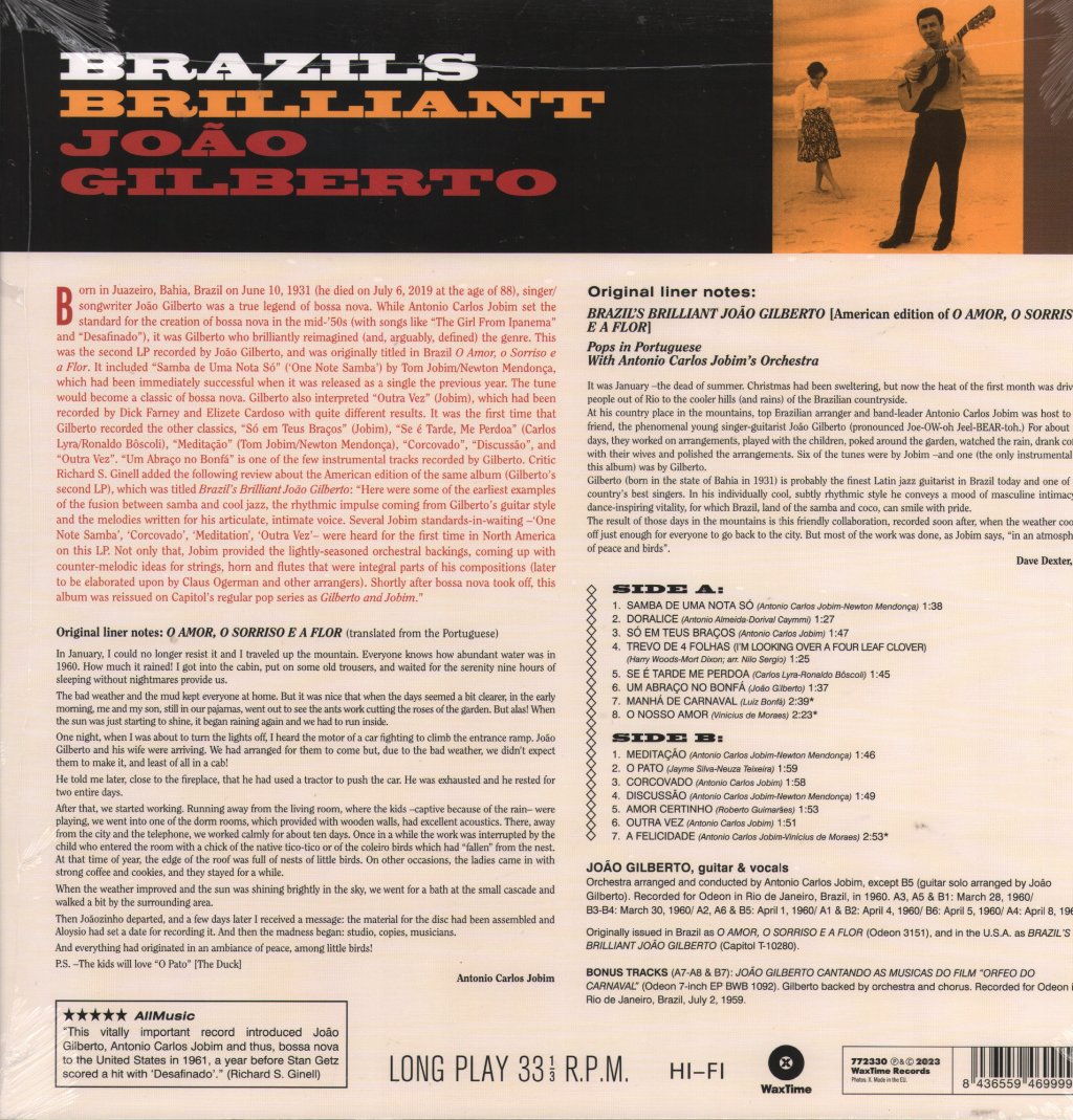 Joao Gilberto - Brazil's Brilliant - Lp