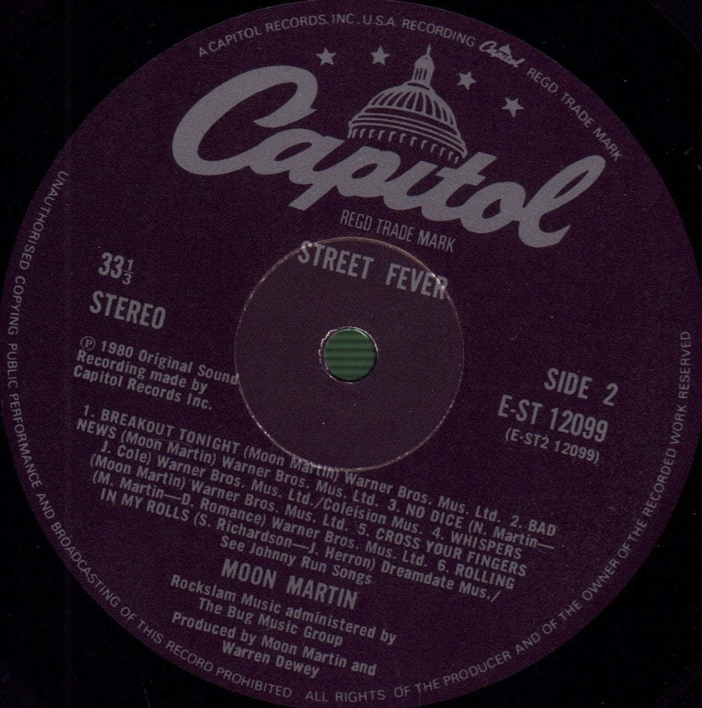 Moon Martin - Street Fever - Lp