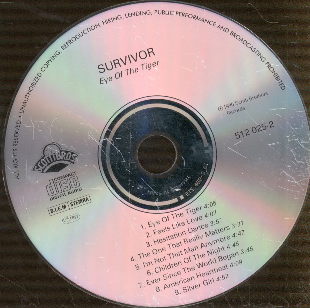 Survivor - Eye Of The Tiger - Cd