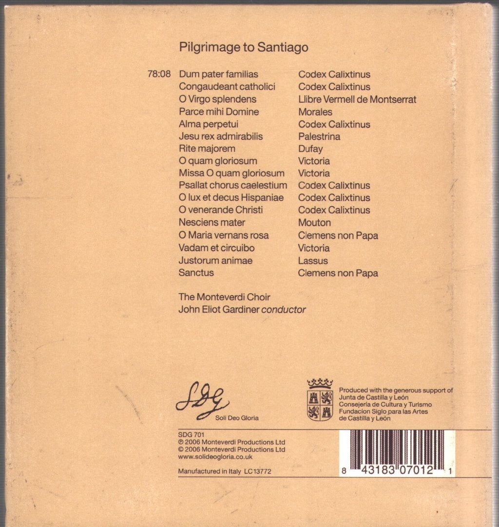 John Eliot Gardiner - Pilgrimage To Santiago - Cd