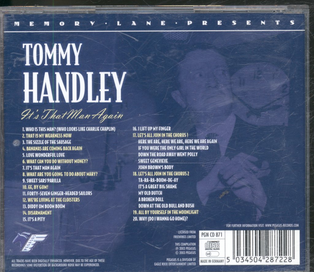 Tommy Handley - It's That Man  Again - Cd