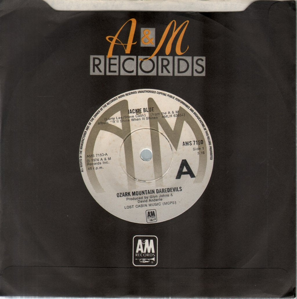 Ozark Mountain Daredevils - Jackie Blue - 7 Inch