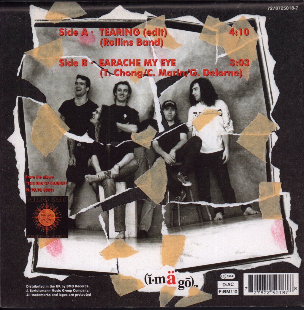Rollins Band - Tearing - 7 Inch