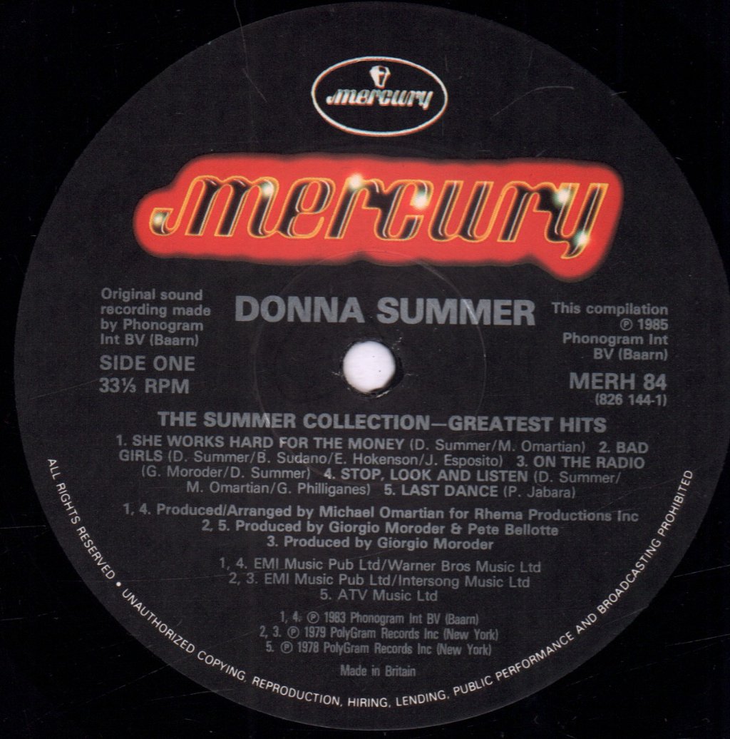 Donna Summer - Summer Collection greatest hits - Lp