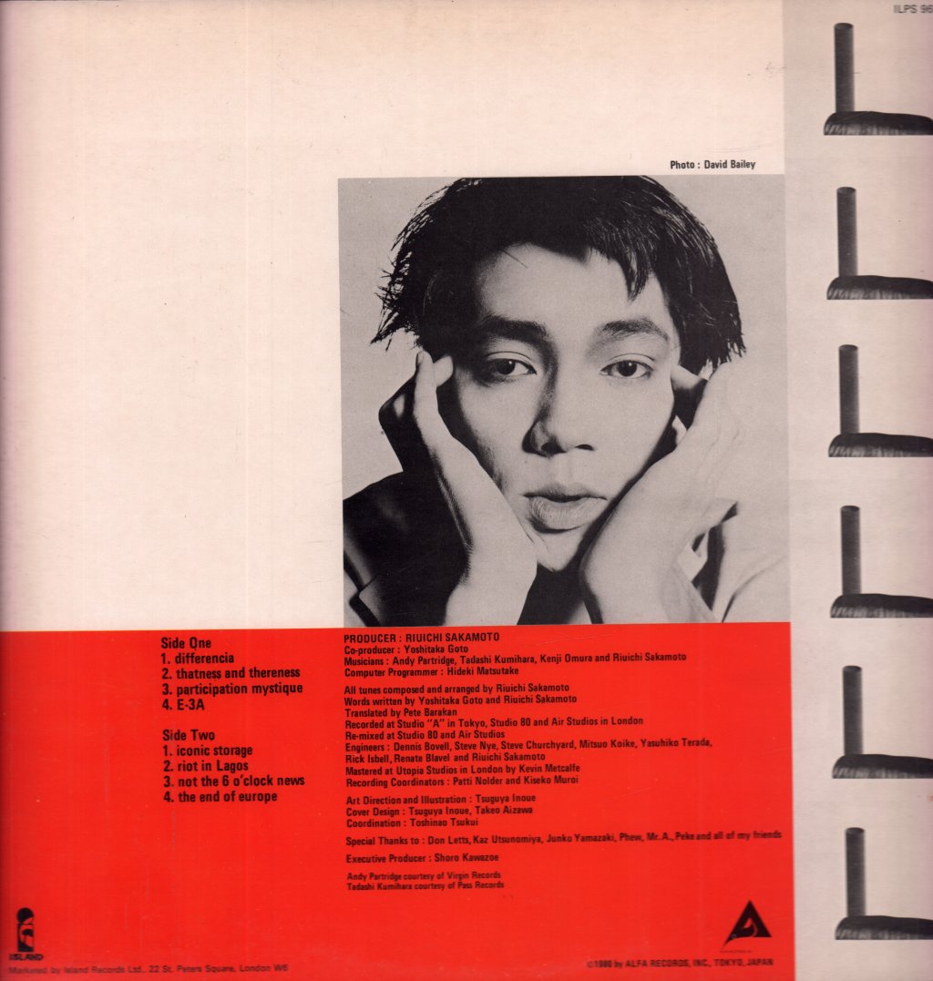 Ryuichi Sakamoto - B-2 Unit - Lp