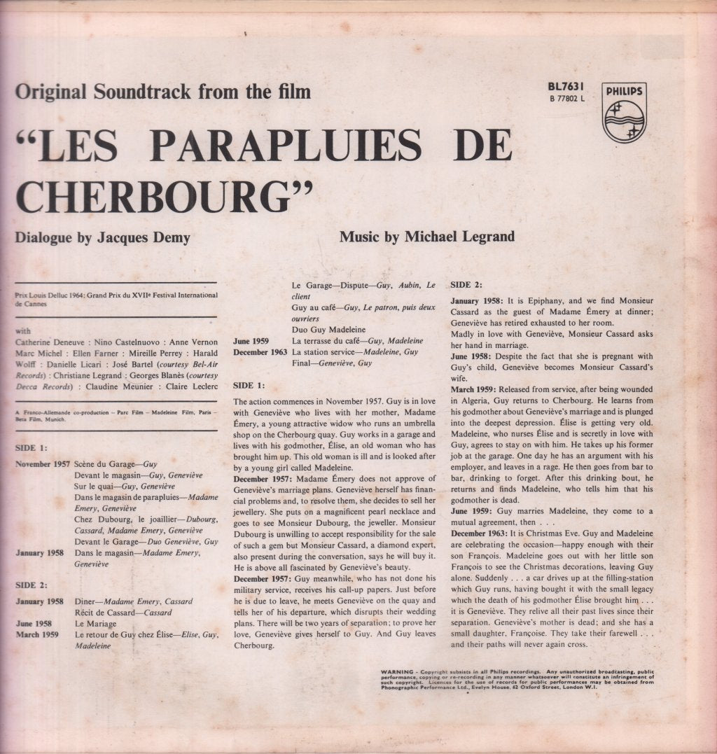 Les Parapluies De Cherbourg - Original Soundtrack - Lp