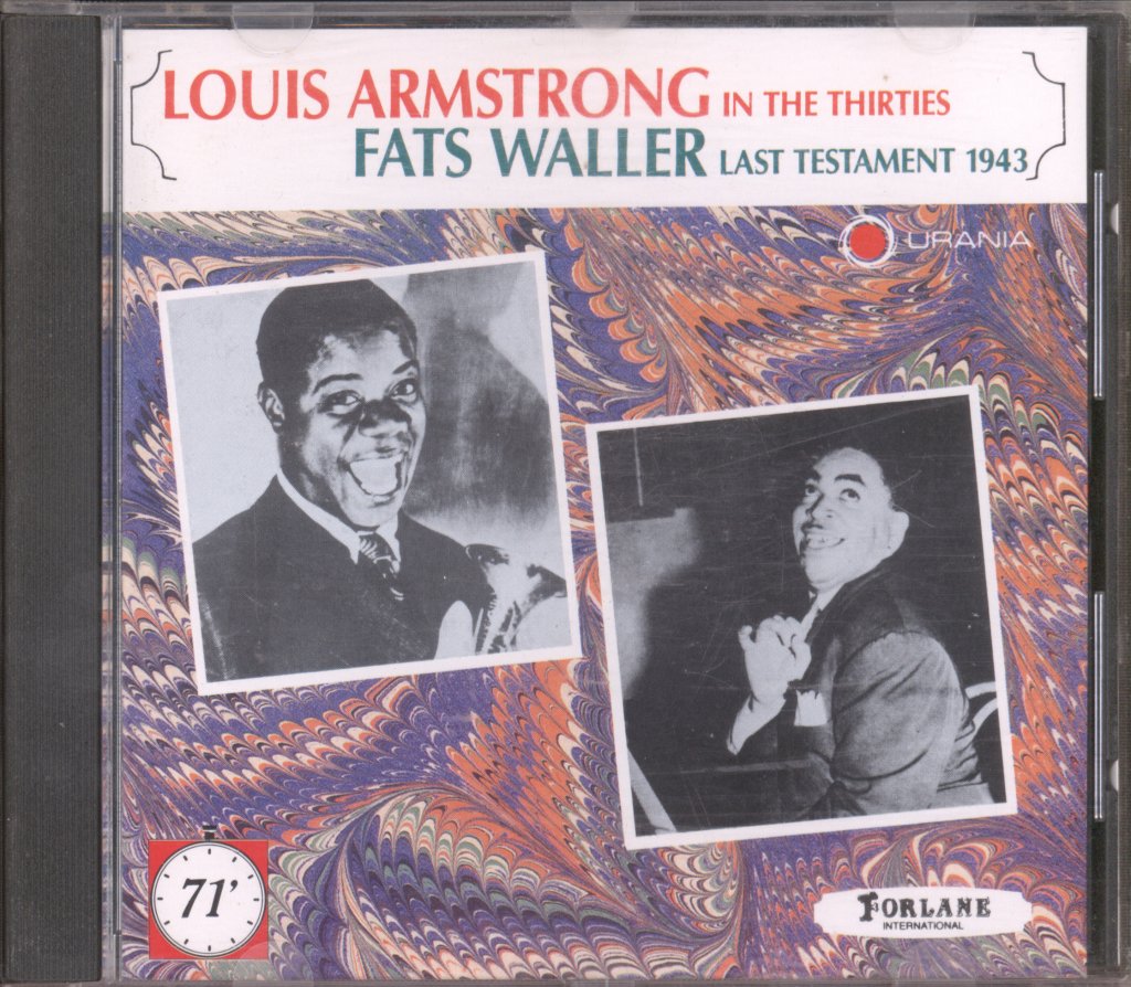 Louis Armstrong, Fats Waller - Louis Armstrong In The Thirties / Fats Waller Last Testament 1943 - Cd
