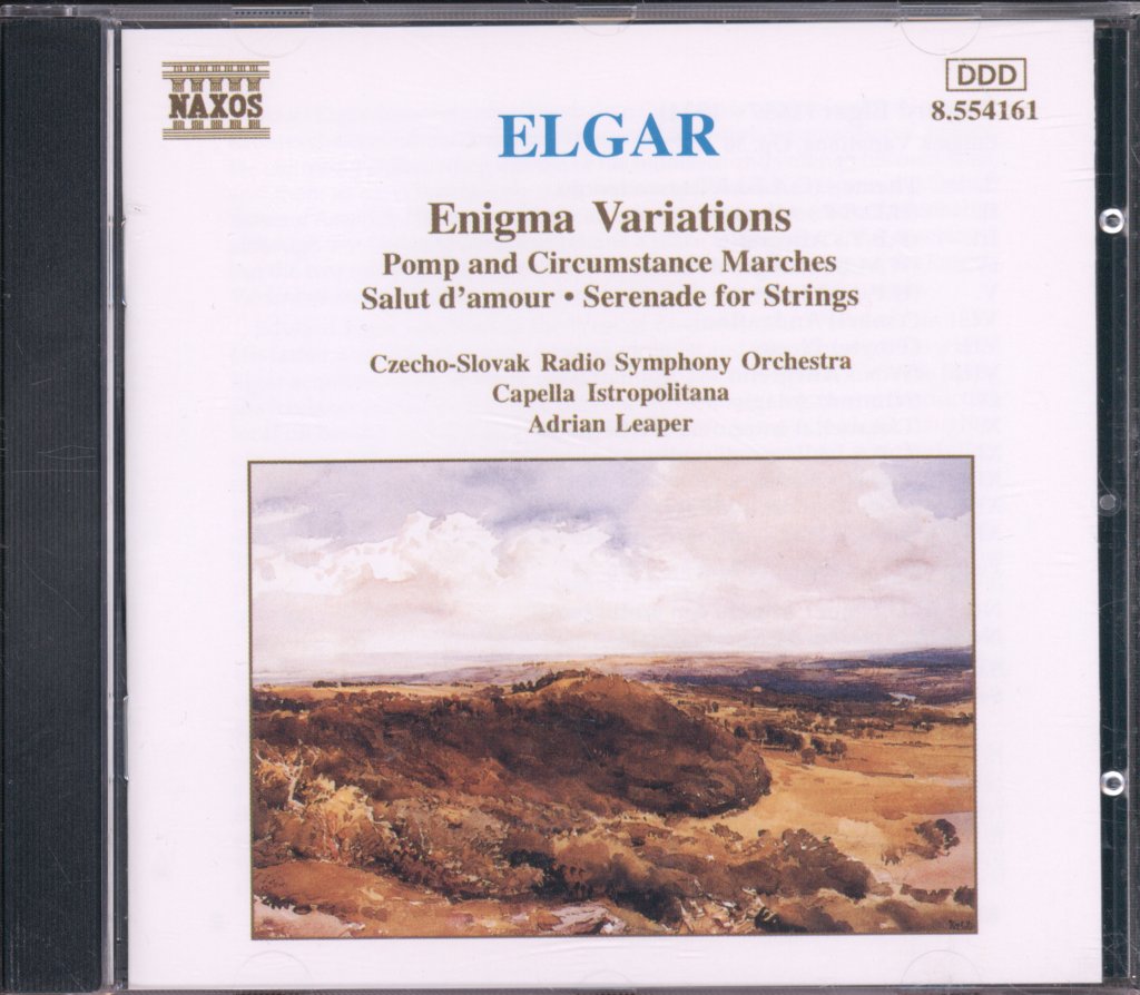 Czecho-Slovak Radio Symphony Orchestra, Capella Istropolitana, Adrian Leaper - Elgar - Enigma Variations / Pomp and Circumstance Marches / Salut d'amour / Serenade for Strings - Cd