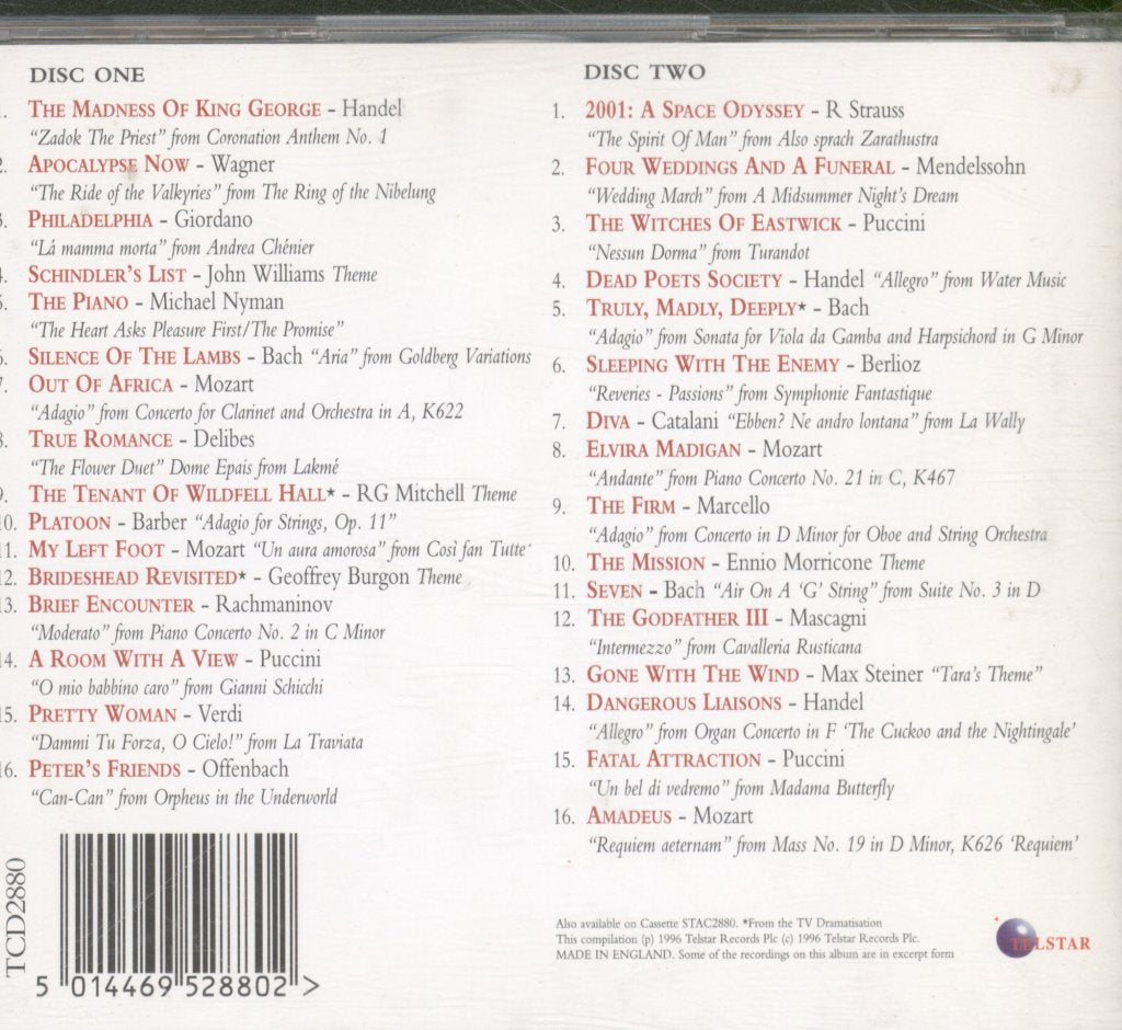 Various Artists - Greatest Classical Movie Album - Cd