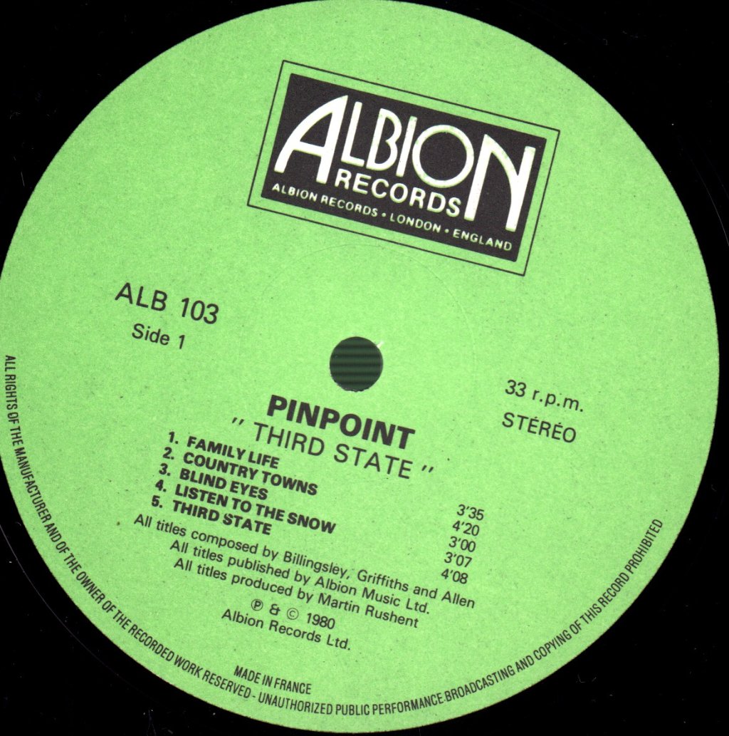 Pinpoint - Third State - Double Lp