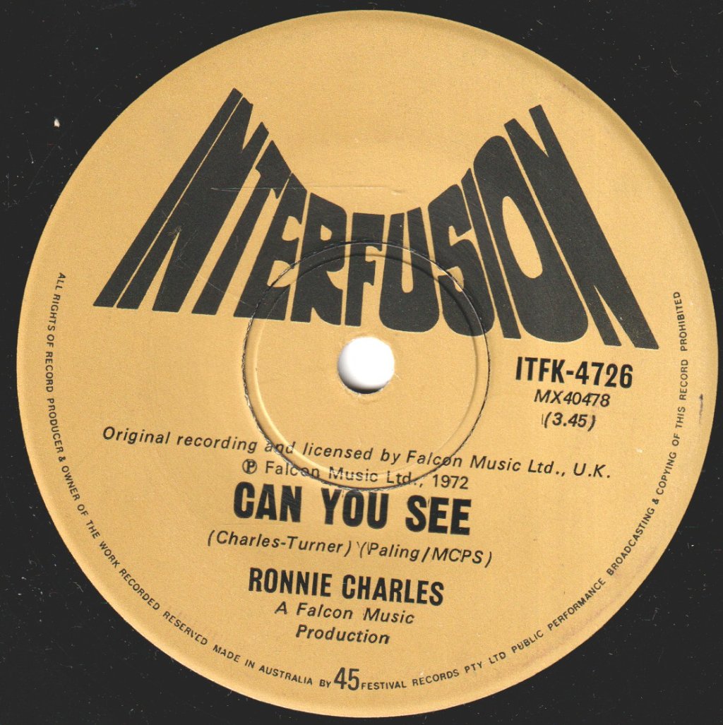 Ronnie Charles - Yesterday's Witness - 7 Inch