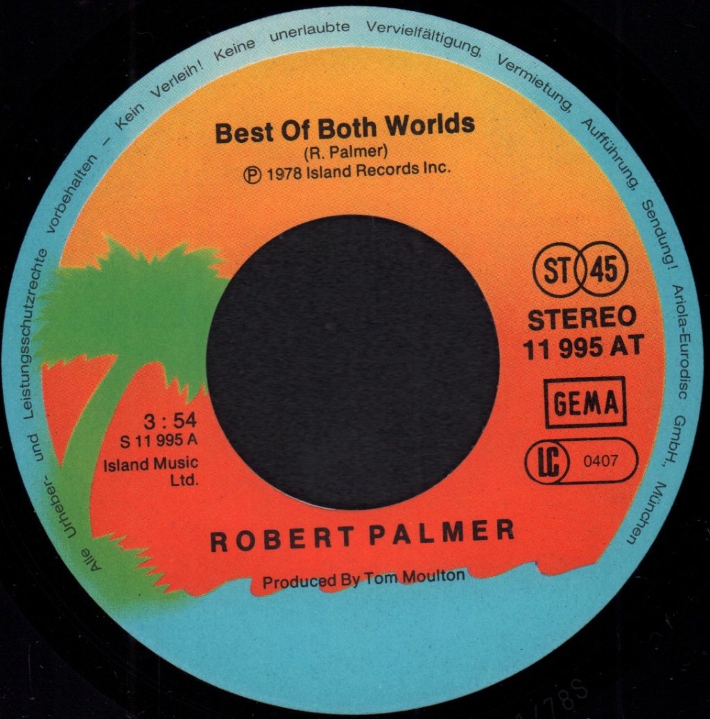 Robert Palmer - Best Of Both Worlds - 7 Inch