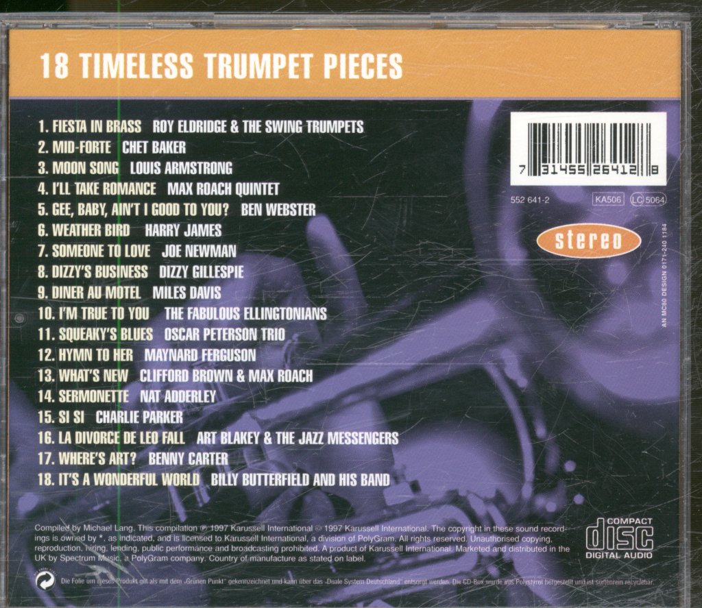 Various Artists - Blowing My Horn 18 Timeless Trumpet Pieces - Cd