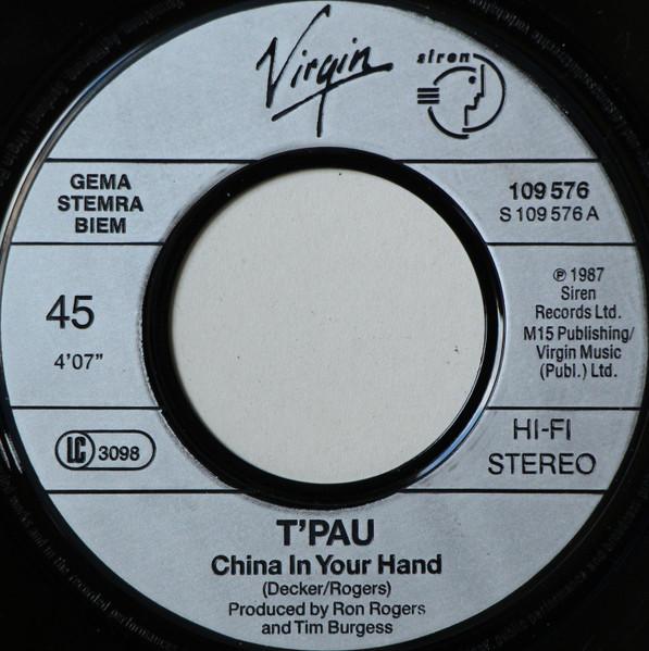 T'PAU - China In Your Hand - 7 Inch