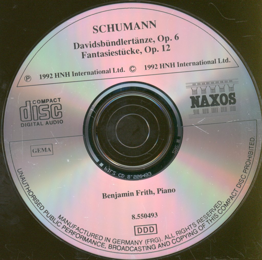 Benjamin Frith - Schumann - Davidsbündlertänze • Fantasiestücke - Cd