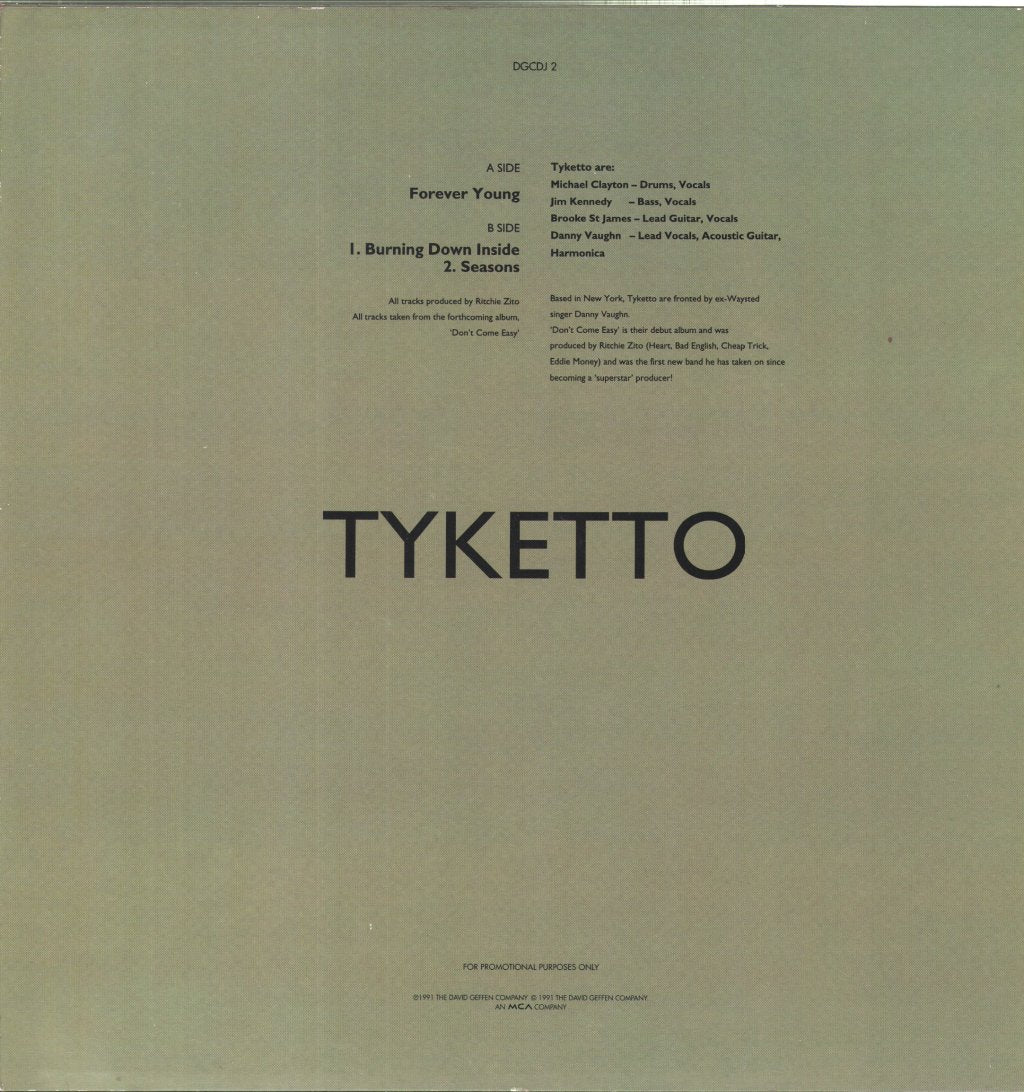 Tyketto - Forever Young - 12 Inch