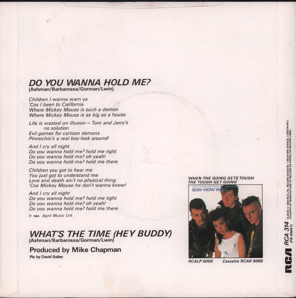 Bow Wow Wow - Do You Wanna Hold Me - 7 Inch