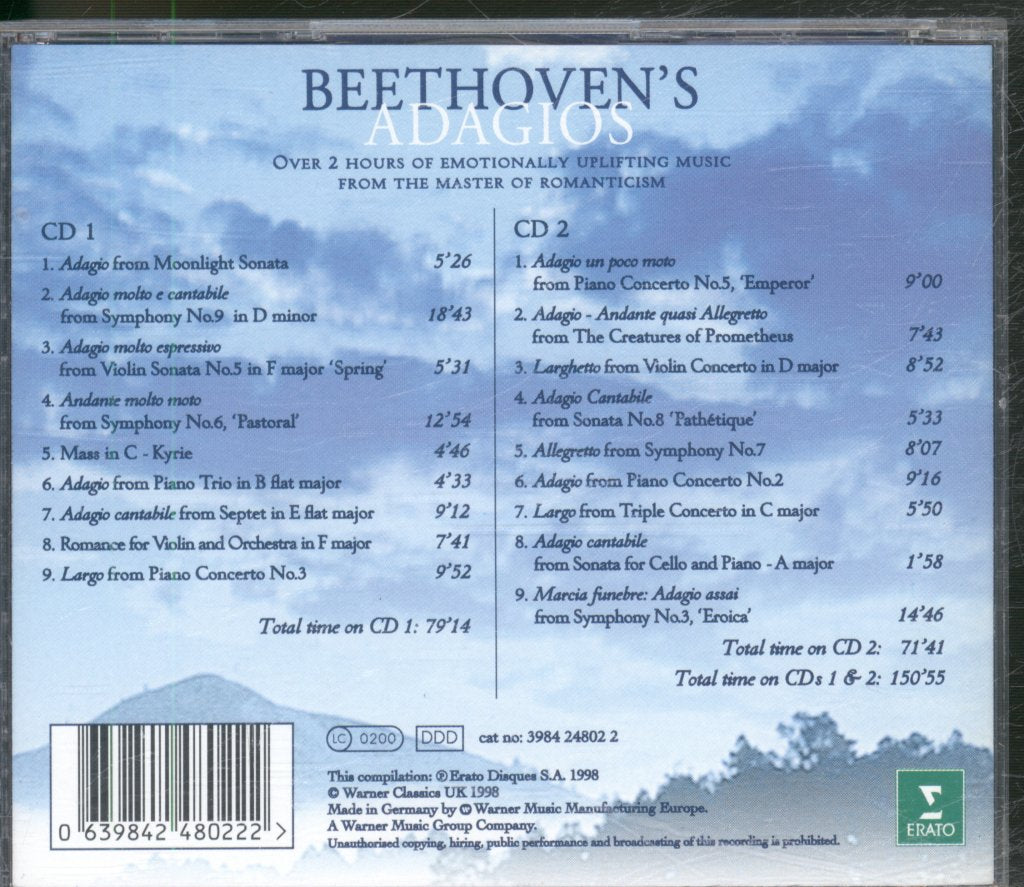 Various Artists - Beethoven's Adagios - Double Cd