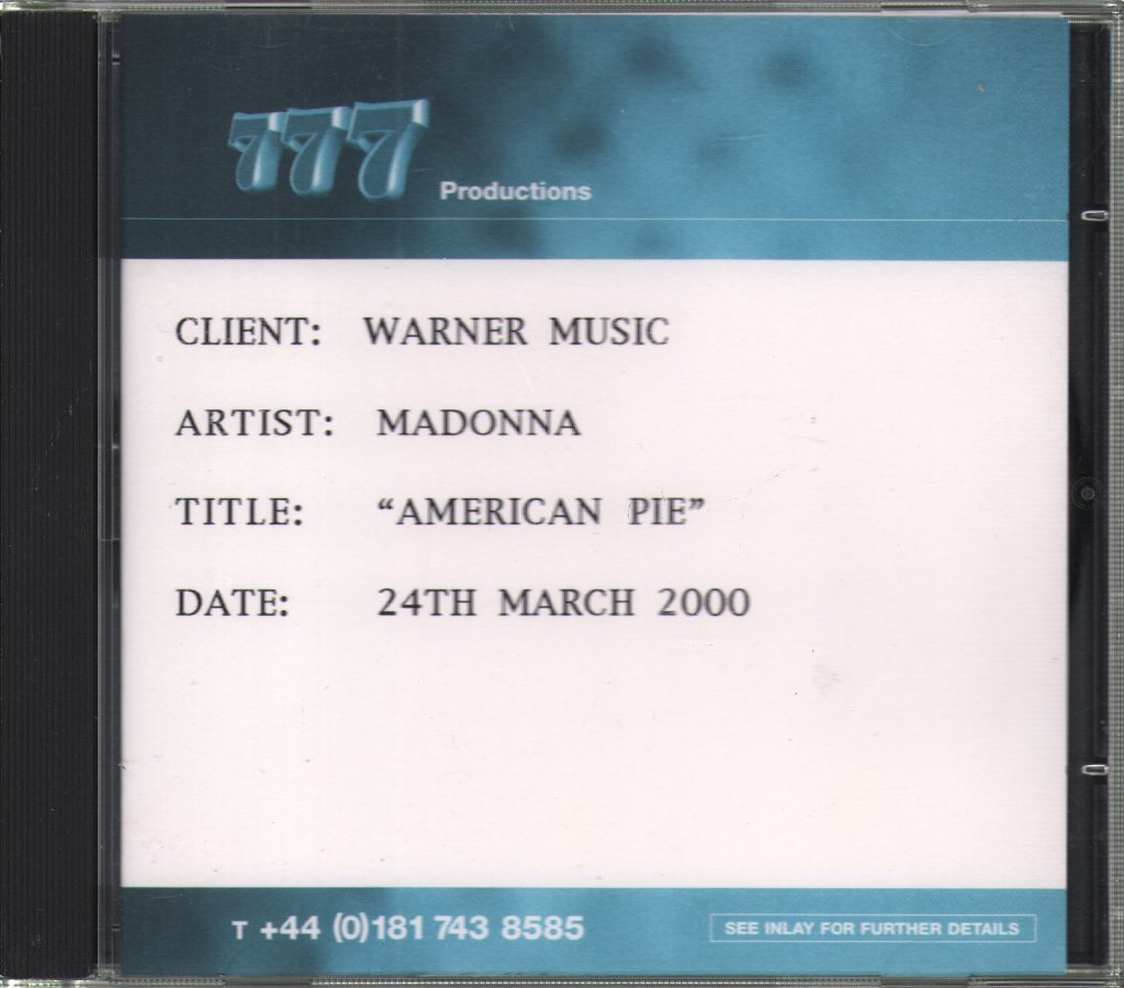 Madonna - American Pie - Cdr