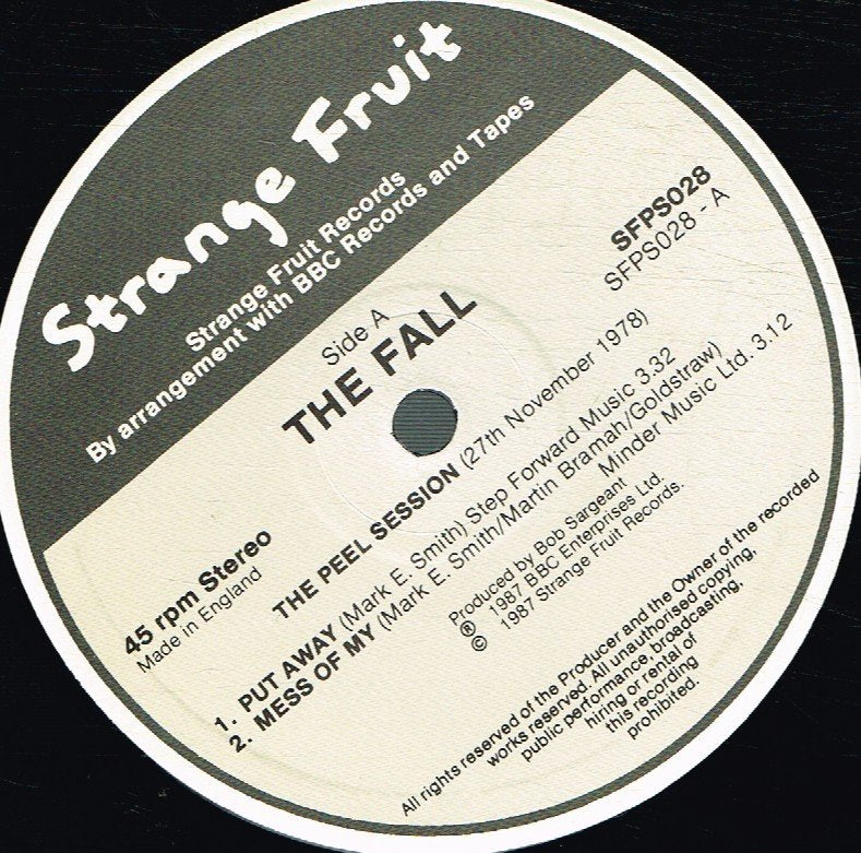 Fall - Peel Sessions - 12 Inch