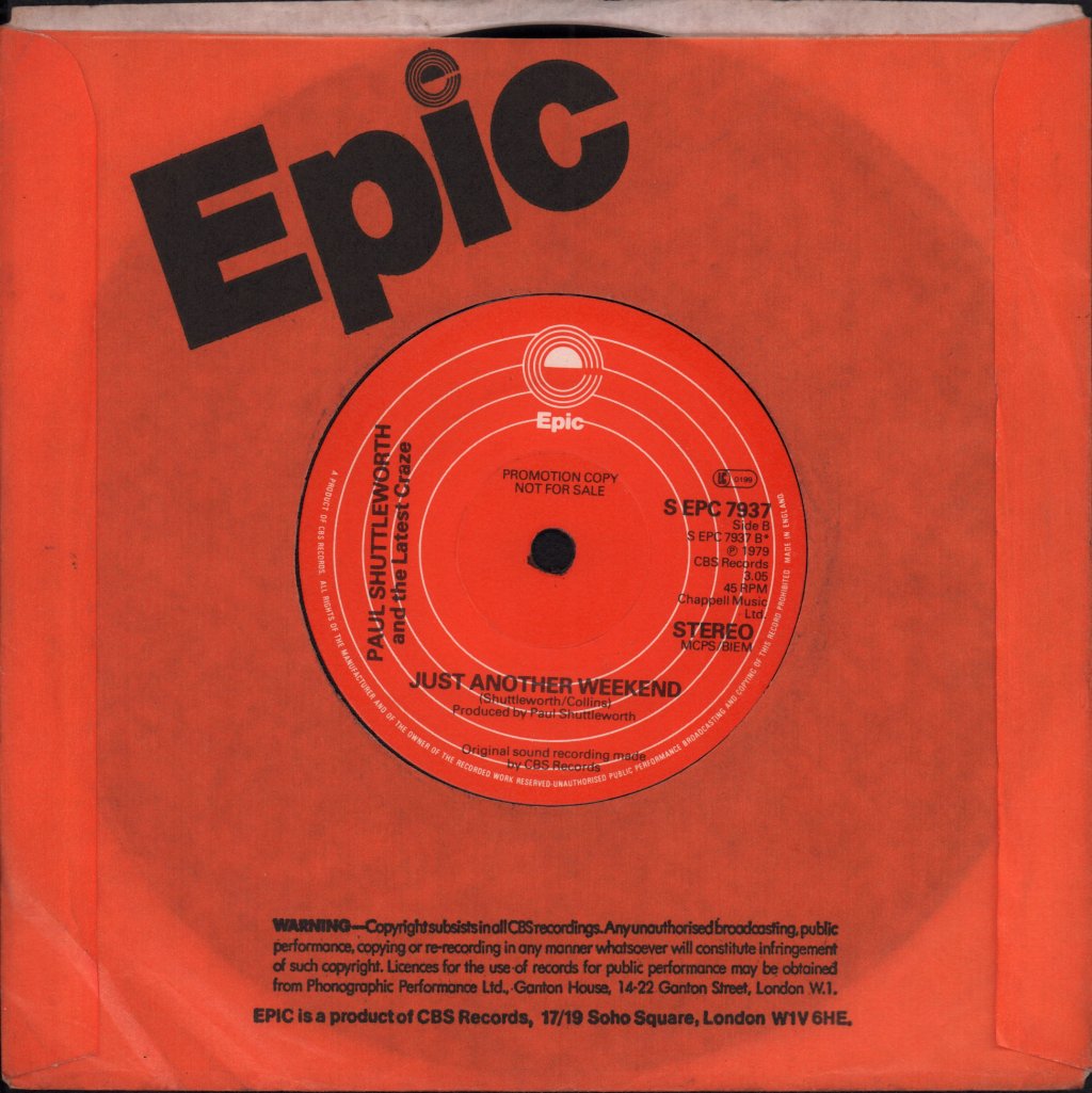 Paul Shuttleworth And The Latest Craze - Here She Comes Again - 7 Inch