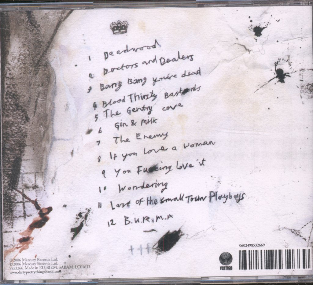 Dirty Pretty Things - Waterloo To Anywhere - Cd