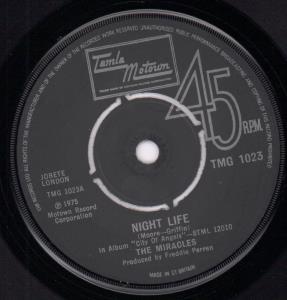 Miracles - Night Life - 7 Inch