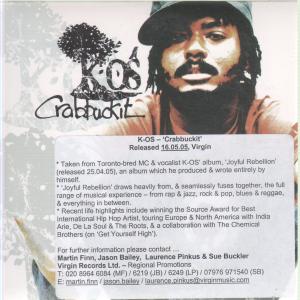 K-Os - Crabbuckit - Cd