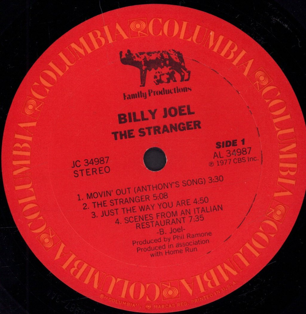 Billy Joel - Stranger - Lp
