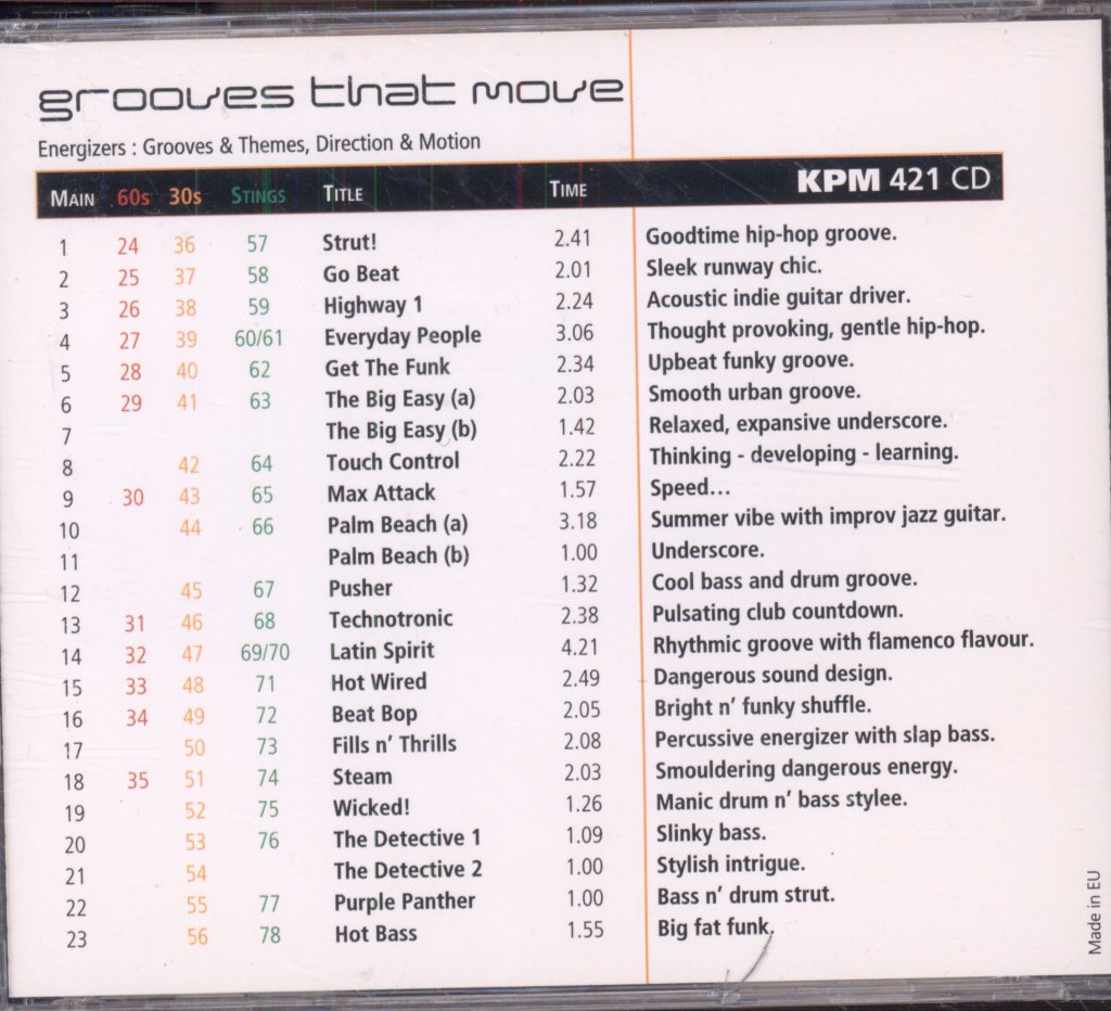 Curtis Schwartz - Grooves That Move - Cd