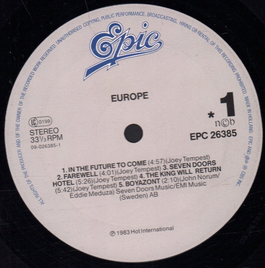 Europe - Europe - Lp