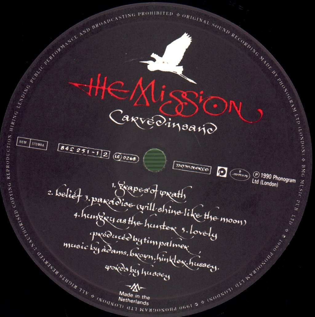 Mission - Carved In Sand - Lp