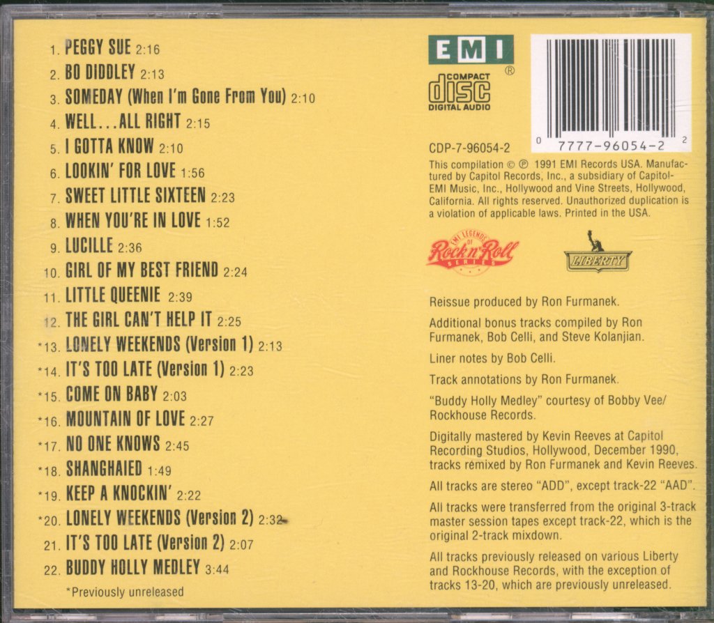 Bobby Vee And The Crickets - Bobby Vee Meets The Crickets - Cd