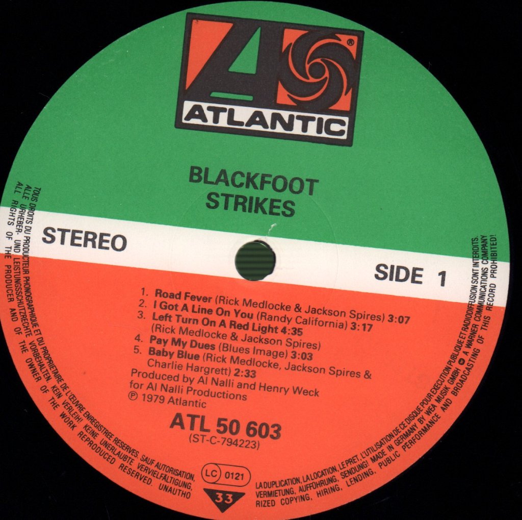 Blackfoot - Strikes - Lp