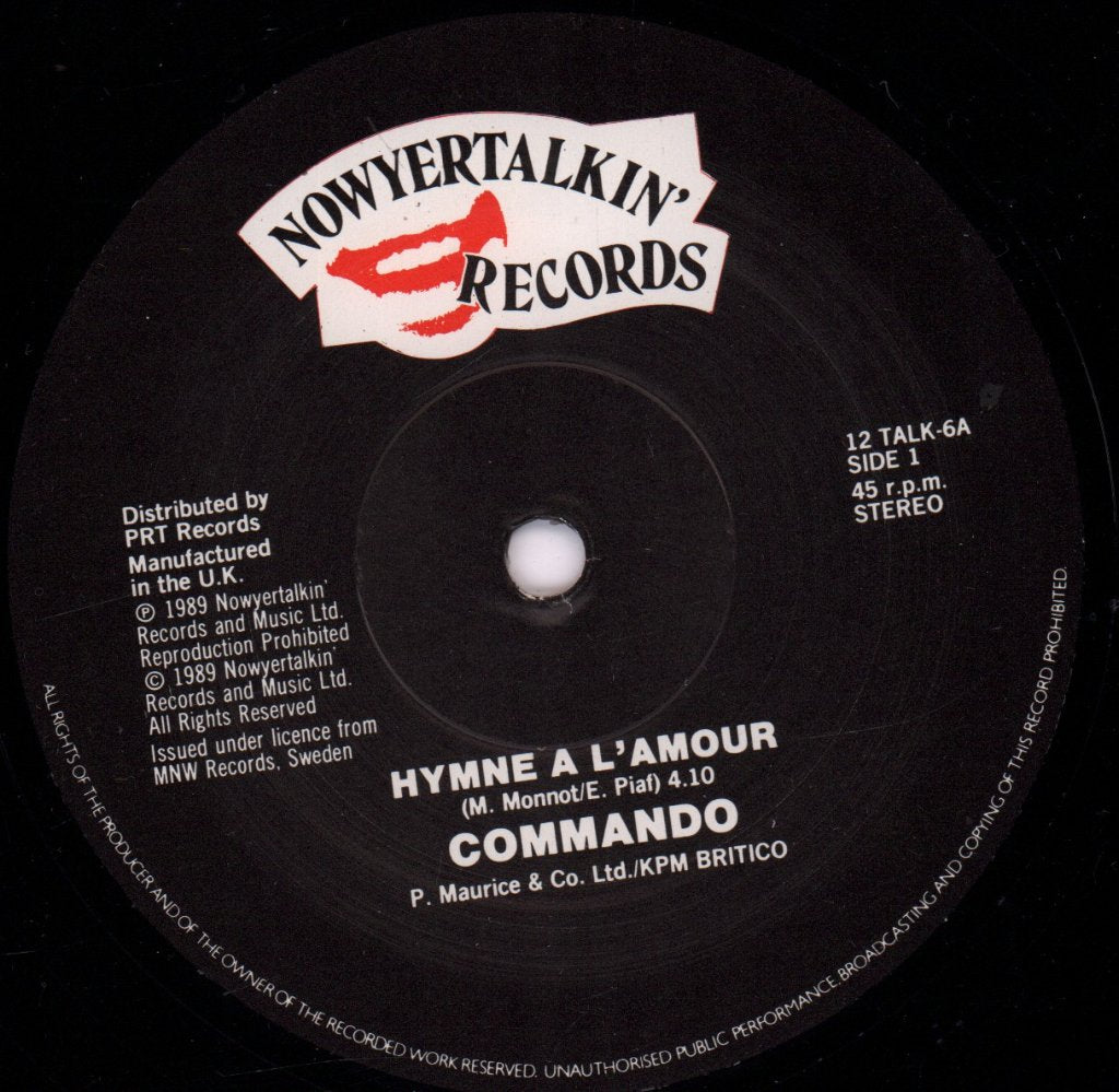 Commando (Indie/Rock Group) - Hymne A L'amour - 12 Inch