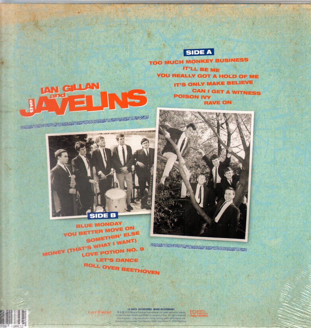Ian Gillan And The Javelins - Raving With Ian Gillan & The Javelins - Lp