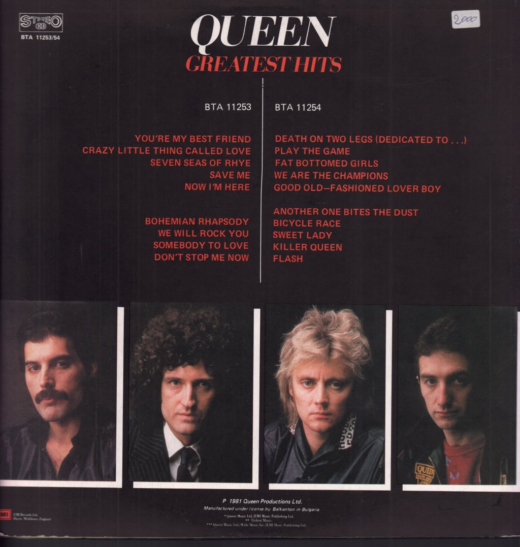 Queen - Greatest Hits - Double Lp