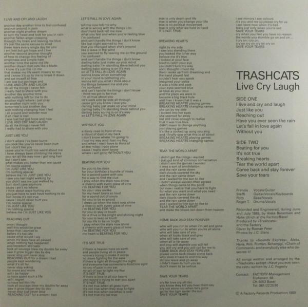 Trashcats - Live Cry Laugh - Lp