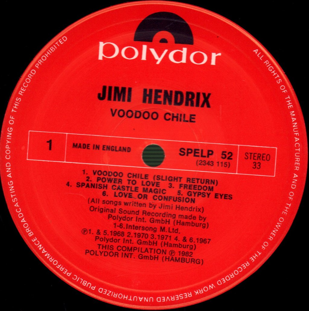 Jimi Hendrix - Voodoo Chile - Lp
