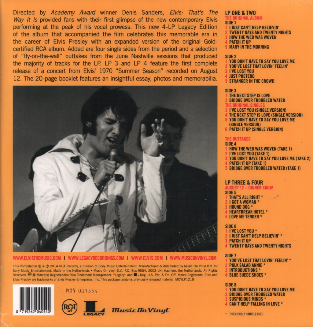 Elvis Presley - That's The Way It Is (Legacy Edition) - Lp Set