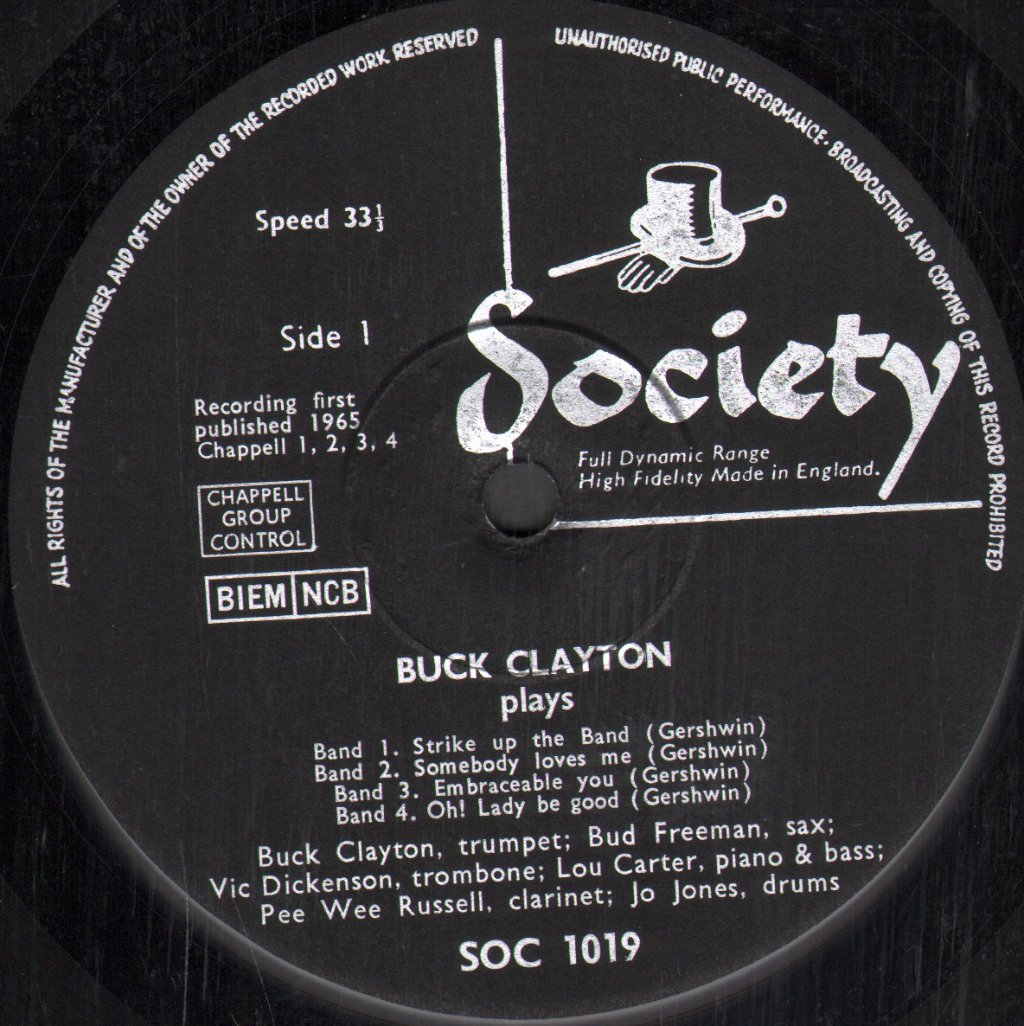 Buck Clayton - Buck Clayton Plays - Lp