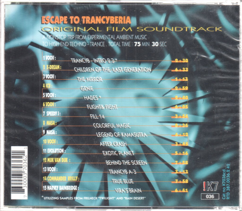 Various Artists - Escape To Trancyberia (Original Film Soundtrack) - Cd
